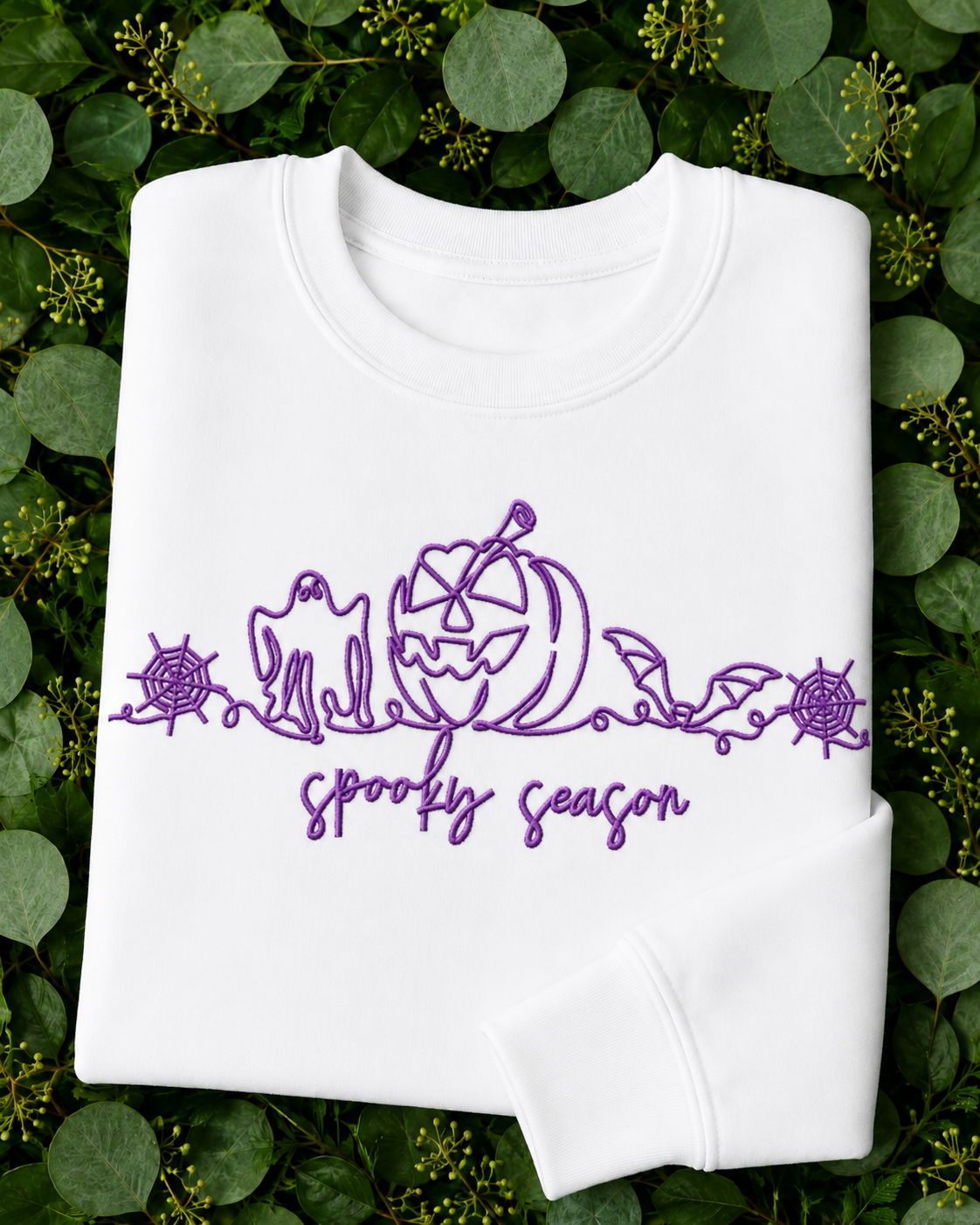 Spooky Embroidered Sweatshirt