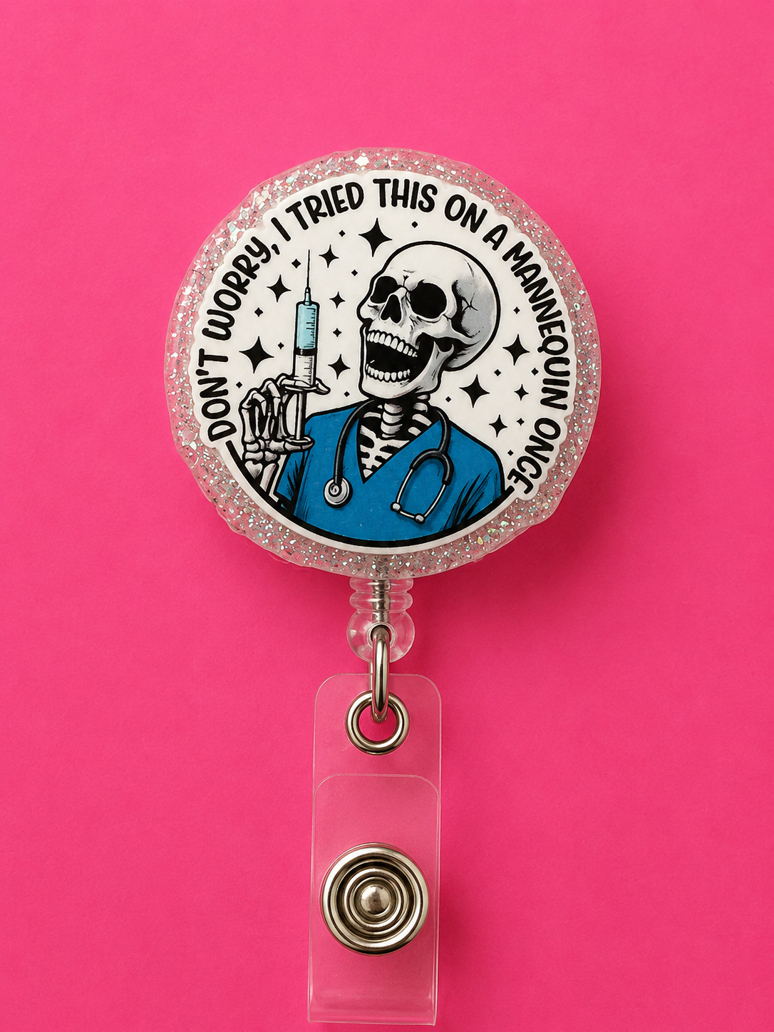 Don't Worry I've Tried this on a Mannequin Badge Reel