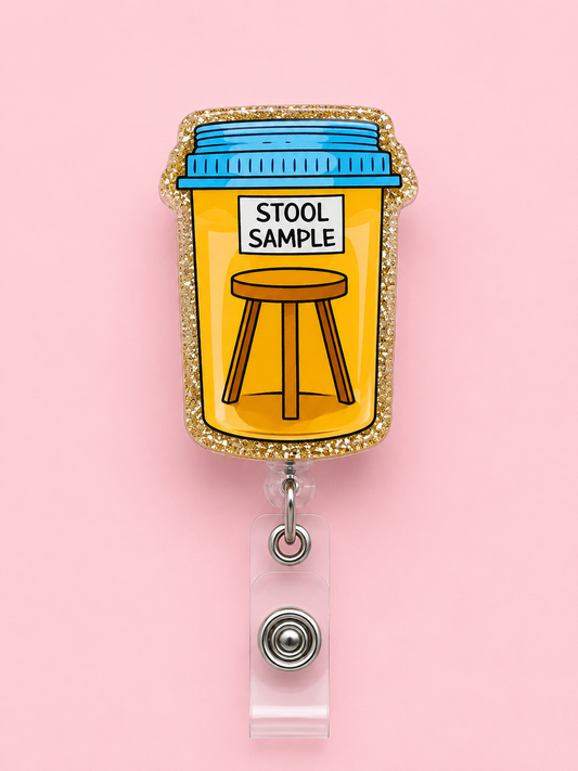 Stool Sample Badge Reel