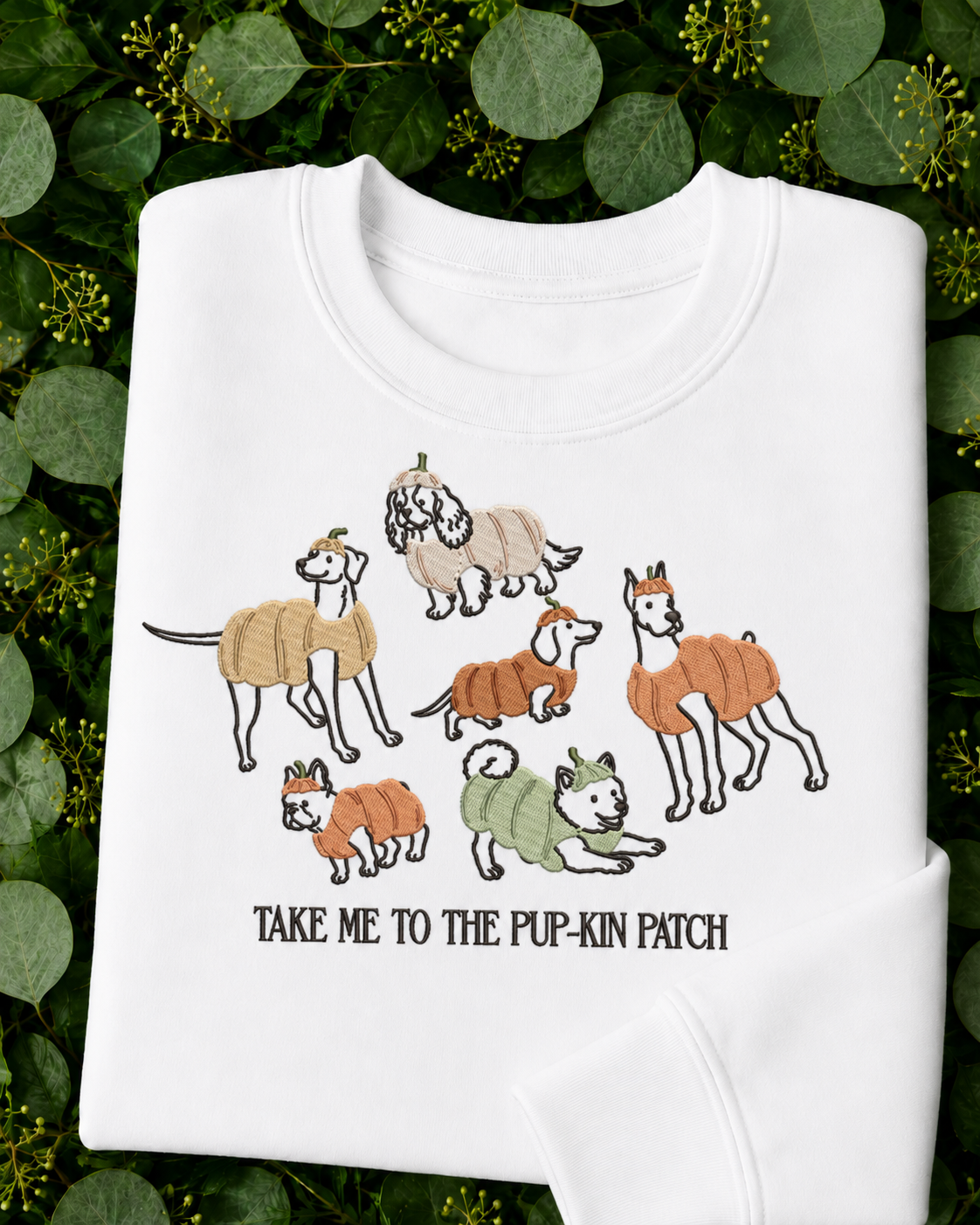 Pumpkin Patch Embroidered Sweatshirt