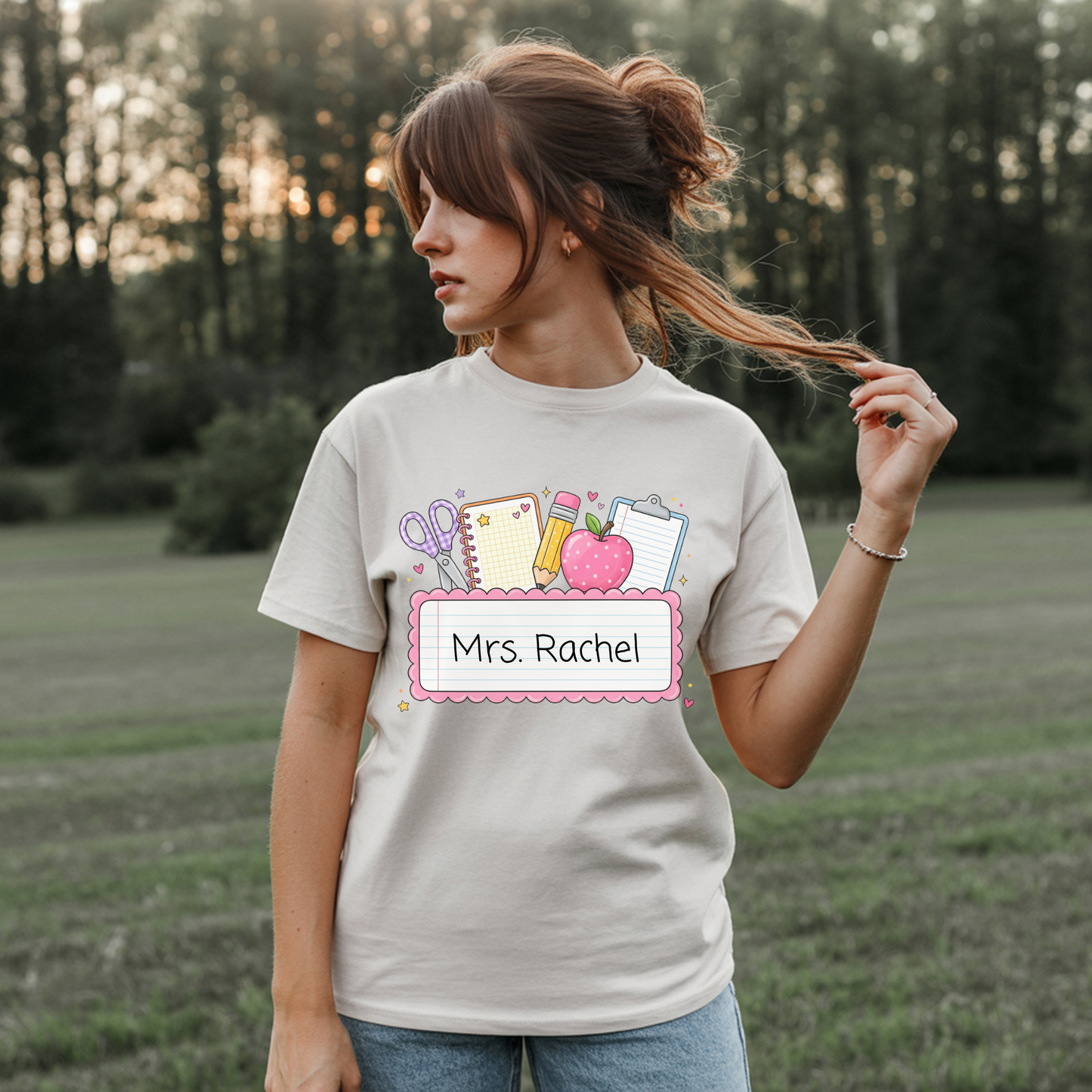 Teacher Name Plate Tee